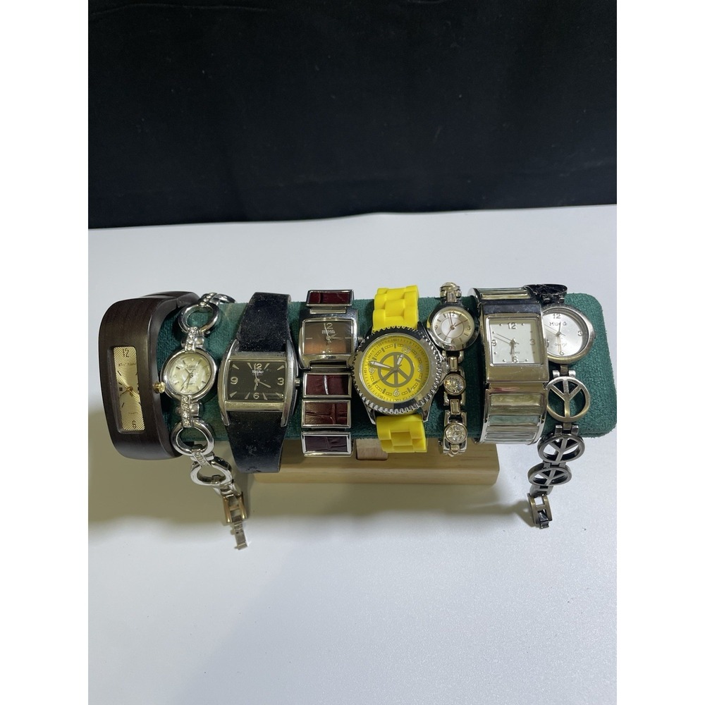 Lot of 9 Women's Watches Michael Kors Betsey Johnson Lucky Brand Mudd Untested